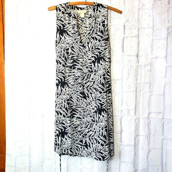 LOFT OUTLET PETITE Sleeveless Popover Tropical Print Dress Small Petite - Picture 1 of 9